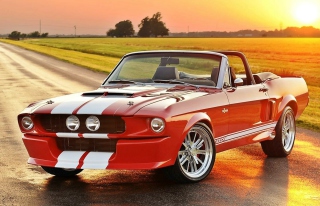 1965 Ford Mustang Convertible Wallpaper for Android, iPhone and iPad