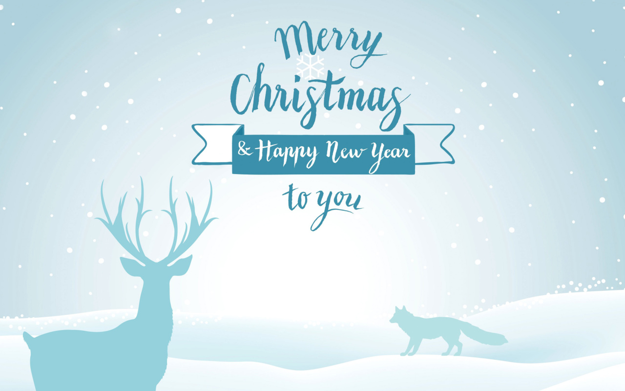 Merry Christmas and Happy New Year wallpaper 1280x800