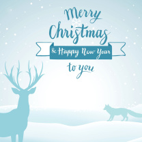 Merry Christmas and Happy New Year wallpaper 208x208