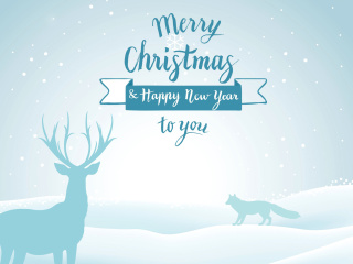 Merry Christmas and Happy New Year wallpaper 320x240