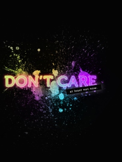 Screenshot №1 pro téma I Don't Care 240x320