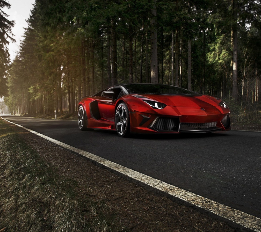 Das Red Lamborghini Wallpaper 1080x960