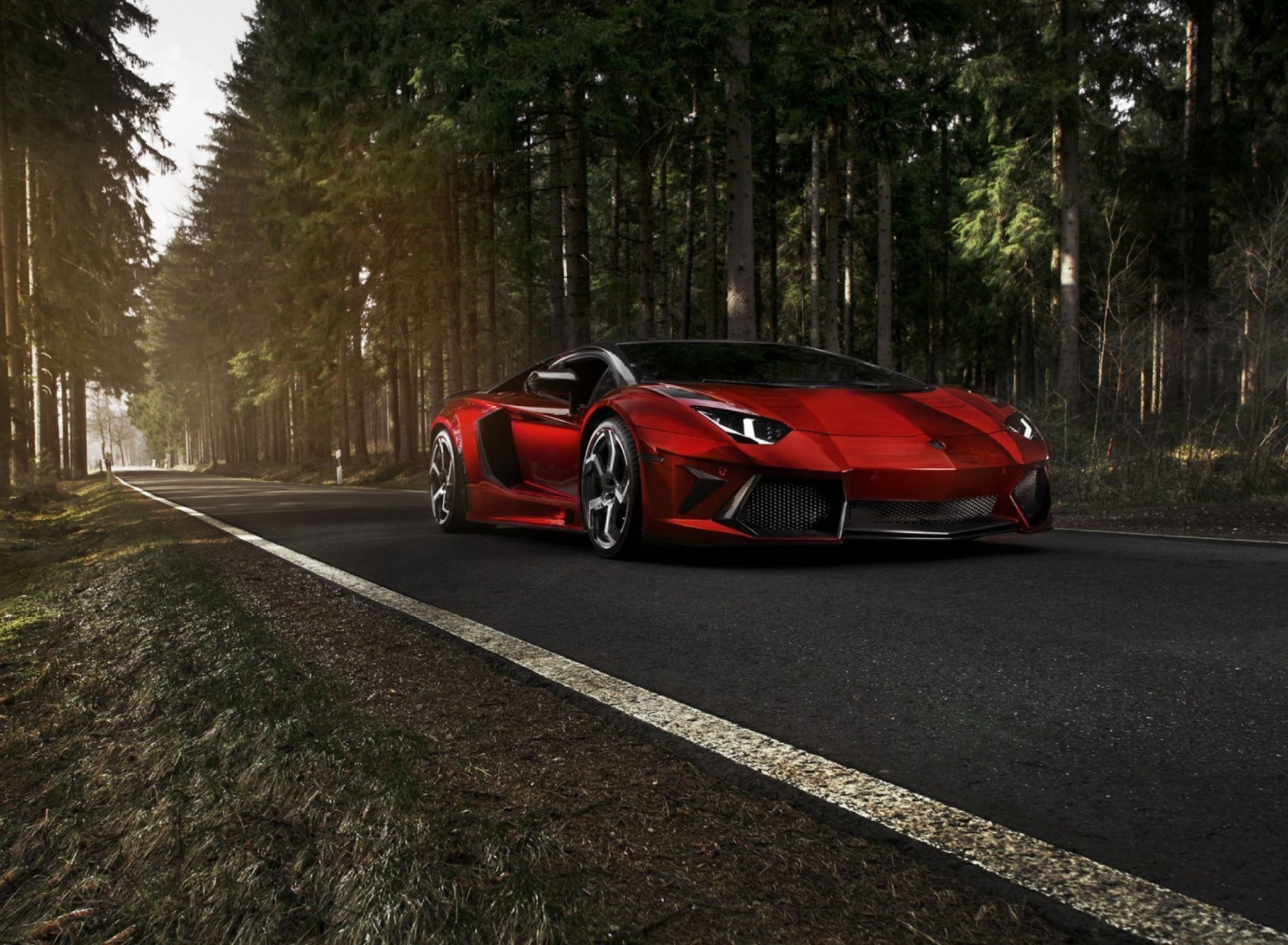 Fondo de pantalla Red Lamborghini 1920x1408