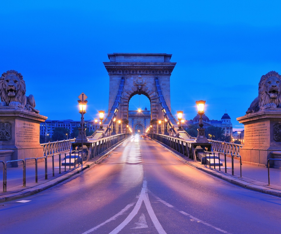 Sfondi Budapest - Chain Bridge 960x800