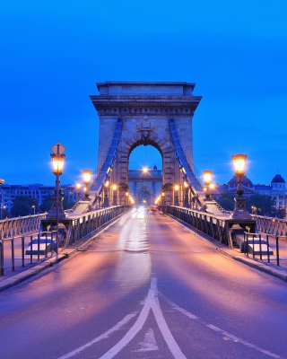 Budapest - Chain Bridge sfondi gratuiti per 132x176