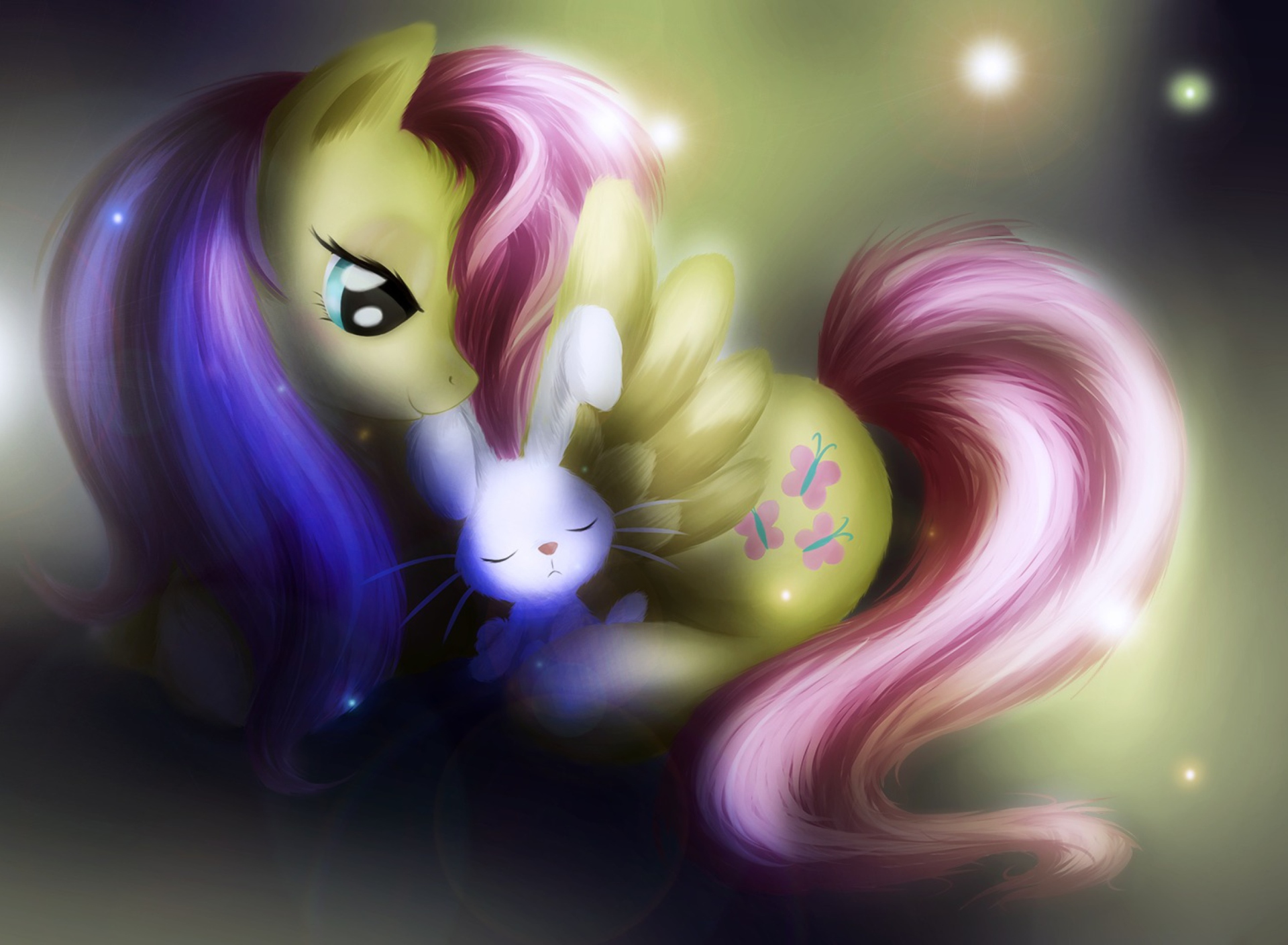 Screenshot №1 pro téma Little Pony And Rabbit 1920x1408