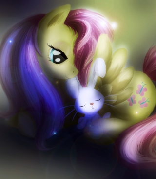 Little Pony And Rabbit - Obrázkek zdarma pro iPhone 4S