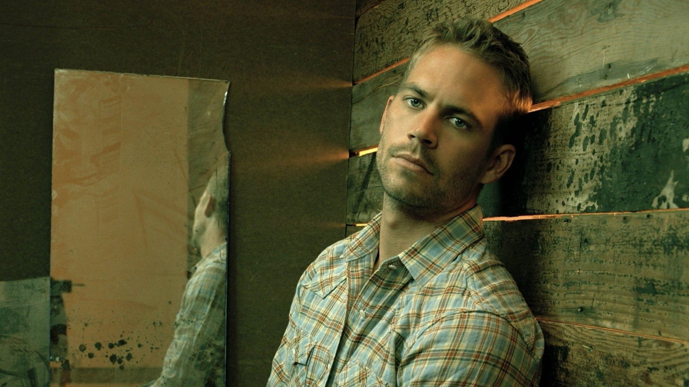 Paul Walker in Furious 7 wallpaper 1366x768