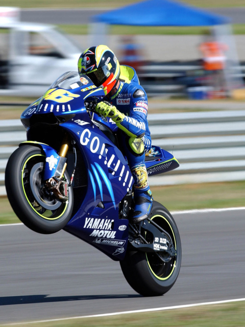 Yamaha Racing Bike wallpaper 480x640