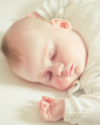 Cute Sleeping Baby Background for Nokia C5-05