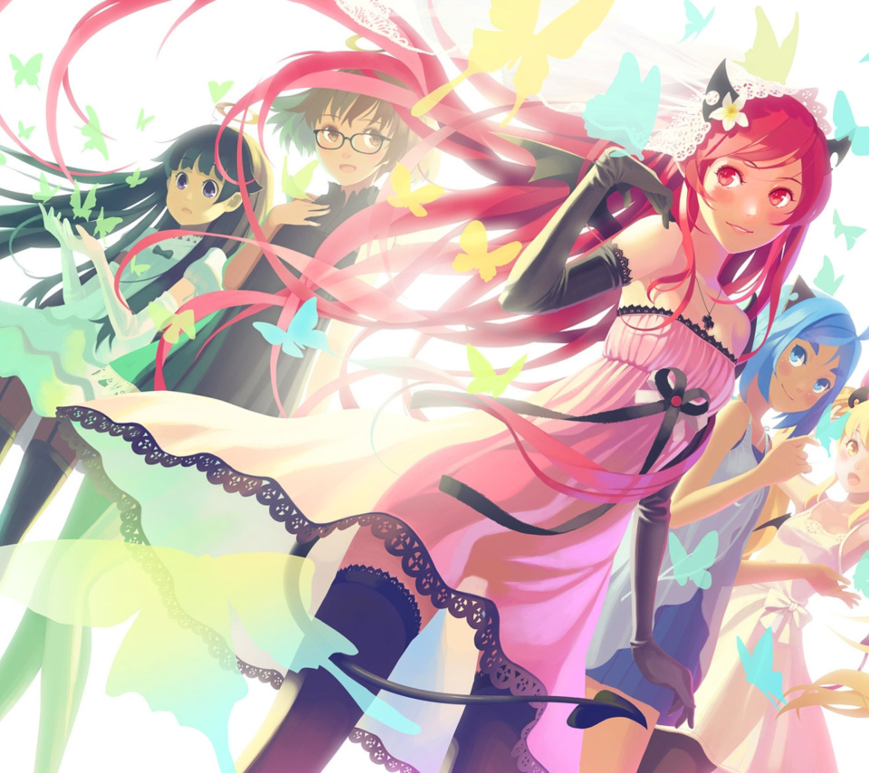 Das Anime Charm Girls Wallpaper 960x854