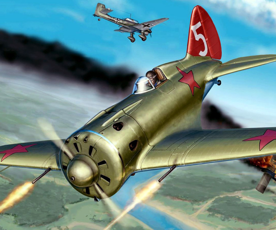 Das Ilyushin Il 2 Attack aircraft in Amateur flight simulation Wallpaper 960x800
