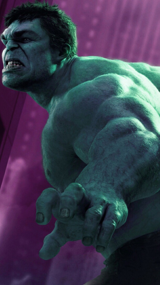Fondo de pantalla Hulk - The Avengers 2012 640x1136