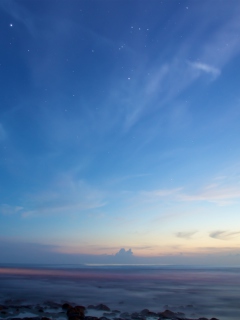 Sky And Ocean Become One wallpaper 240x320