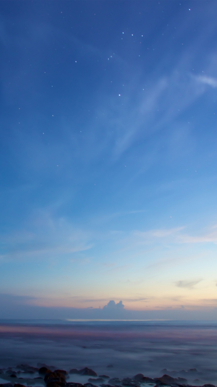 Sky And Ocean Become One wallpaper 750x1334