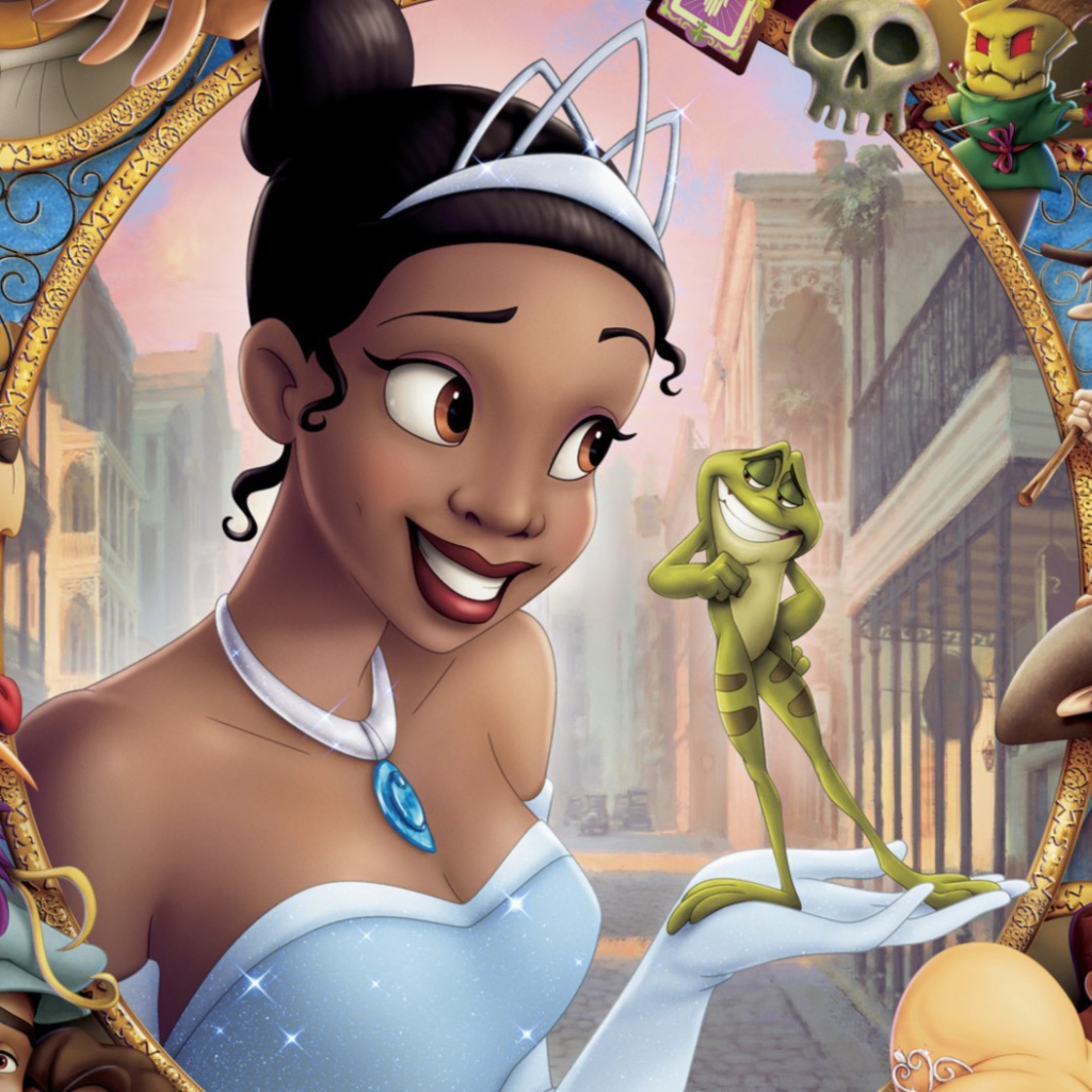 Обои Princess And Frog 1024x1024