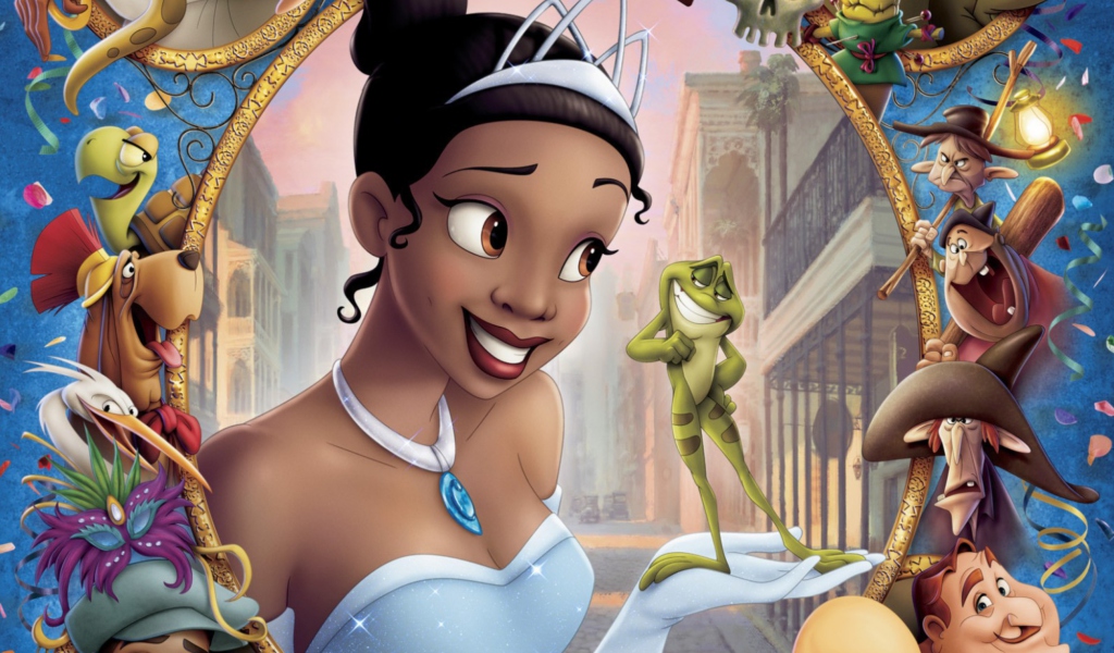 Das Princess And Frog Wallpaper 1024x600