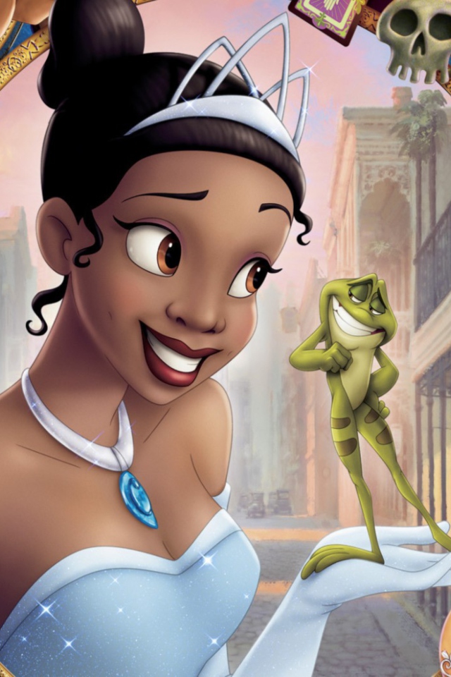 Das Princess And Frog Wallpaper 640x960