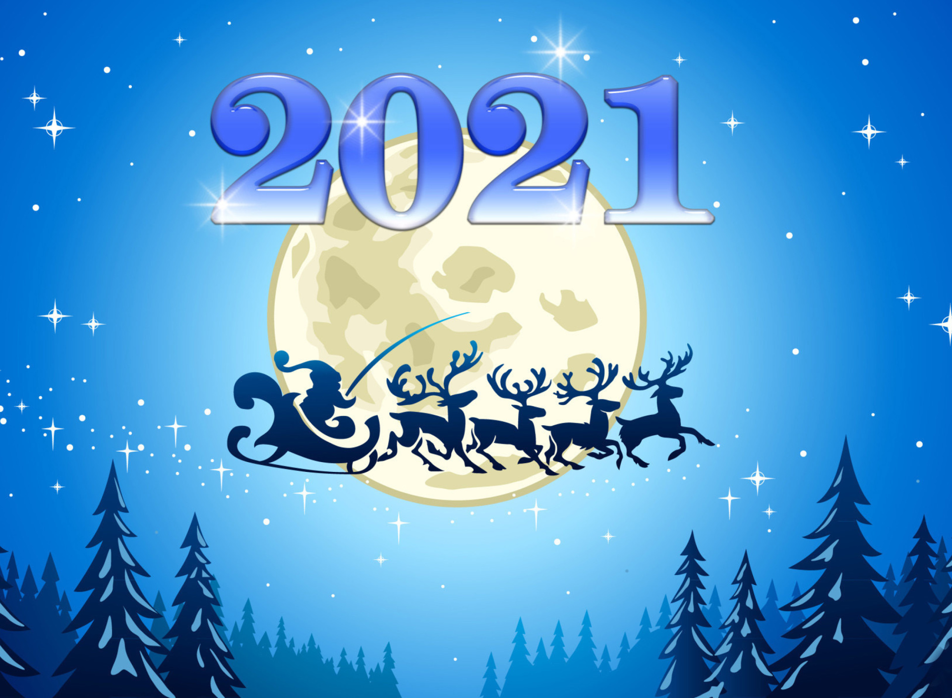 2021 New Year Night wallpaper 1920x1408