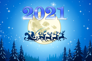 2021 New Year Night Background for Android, iPhone and iPad
