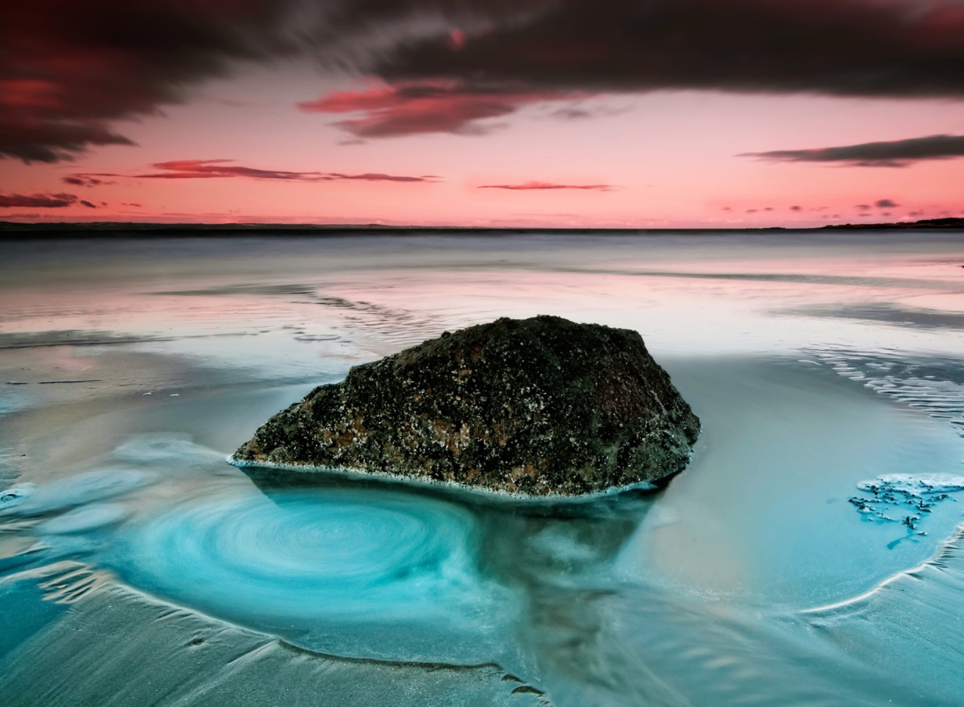 Обои Long Exposure Beach 1920x1408