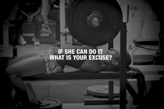 If She Can Do It What Is Your Excuse? - Obrázkek zdarma pro 480x320
