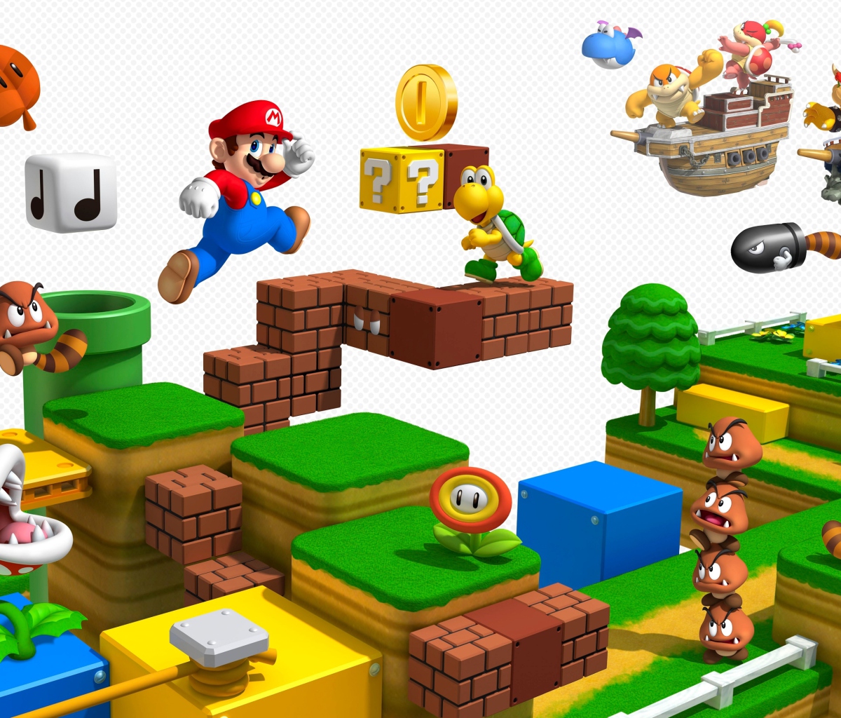 Das Super Mario Wallpaper 1200x1024