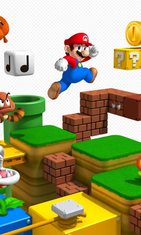 Fondo de pantalla Super Mario 480x800