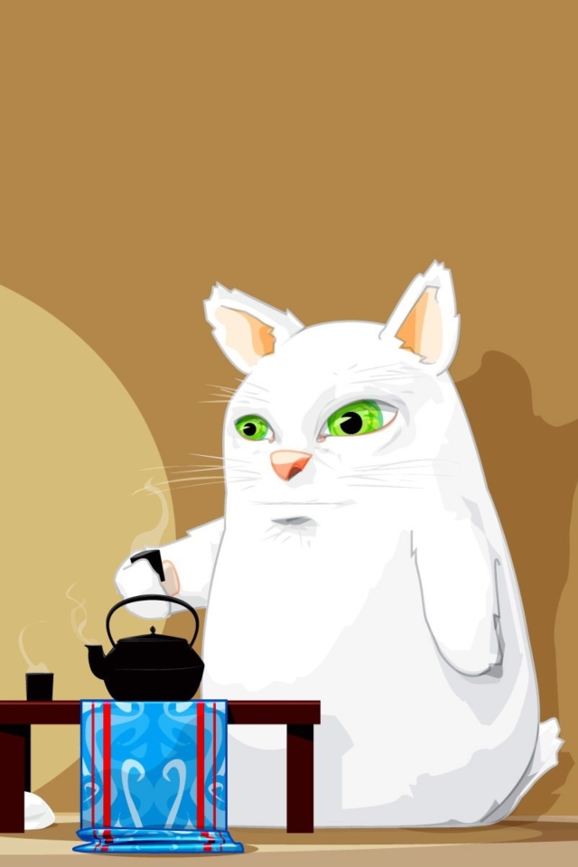 Tea Cat screenshot #1 640x960