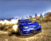 Das Rally Car Subaru Impreza Wallpaper 176x144