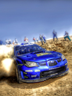 Rally Car Subaru Impreza wallpaper 240x320