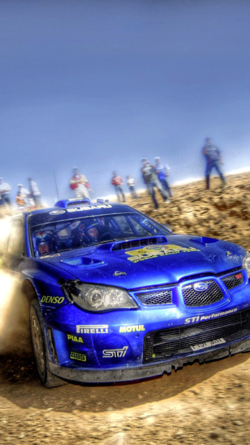 Обои Rally Car Subaru Impreza 360x640