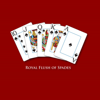 Royal Flush Of Spades - Obrázkek zdarma pro iPad