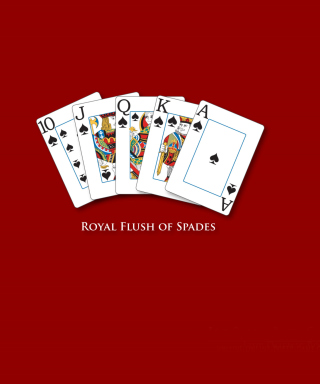 Royal Flush Of Spades - Obrázkek zdarma pro iPhone 5S