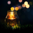 Screenshot №1 pro téma Glass jar in night 128x128