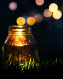 Screenshot №1 pro téma Glass jar in night 128x160