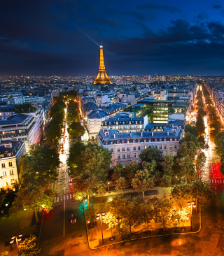 City Lights Of Paris - Obrázkek zdarma pro Nokia Asha 305