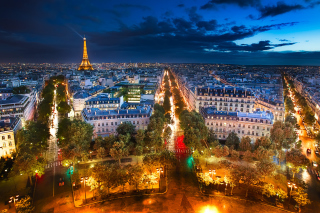 City Lights Of Paris Background for Android, iPhone and iPad