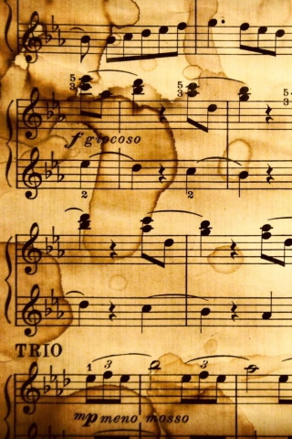 Screenshot №1 pro téma Music Notes 320x480