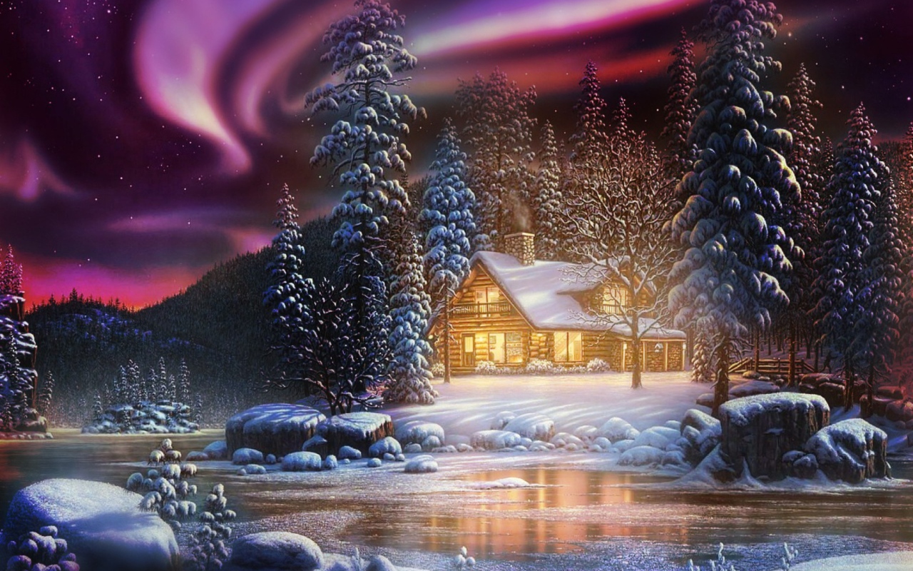 Sfondi Winter Landscape 1280x800