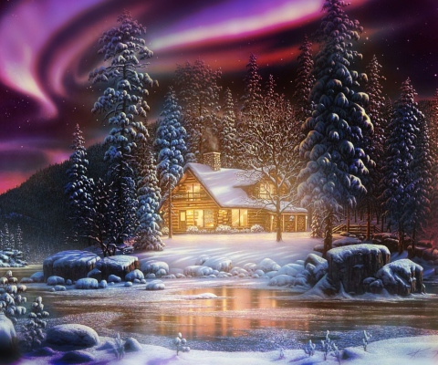 Обои Winter Landscape 480x400