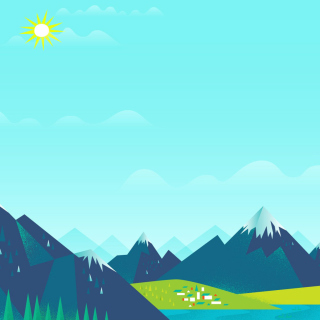 Drawn Mountains - Obrázkek zdarma pro 2048x2048
