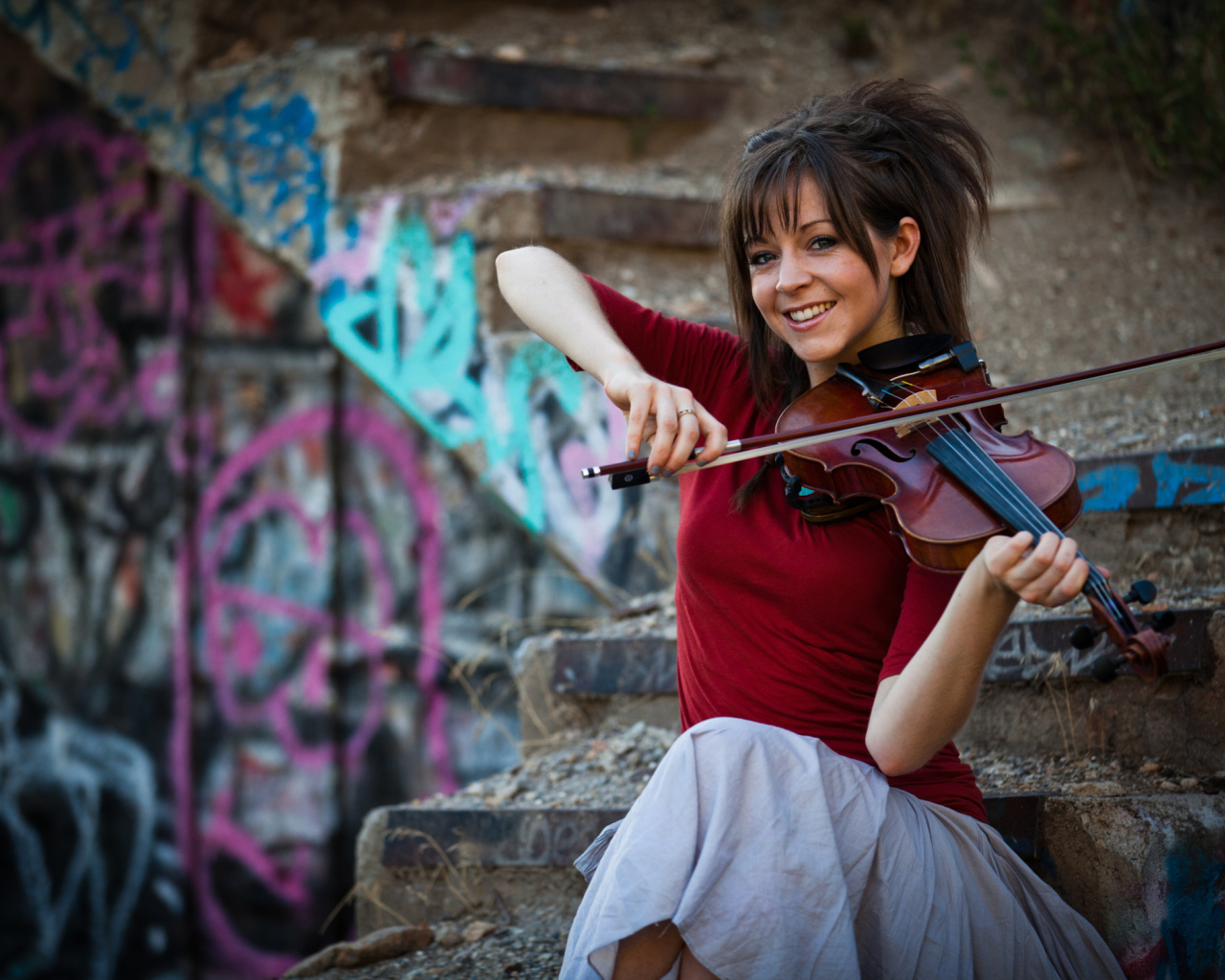 Das Lindsey Stirling Violin Wallpaper 1280x1024