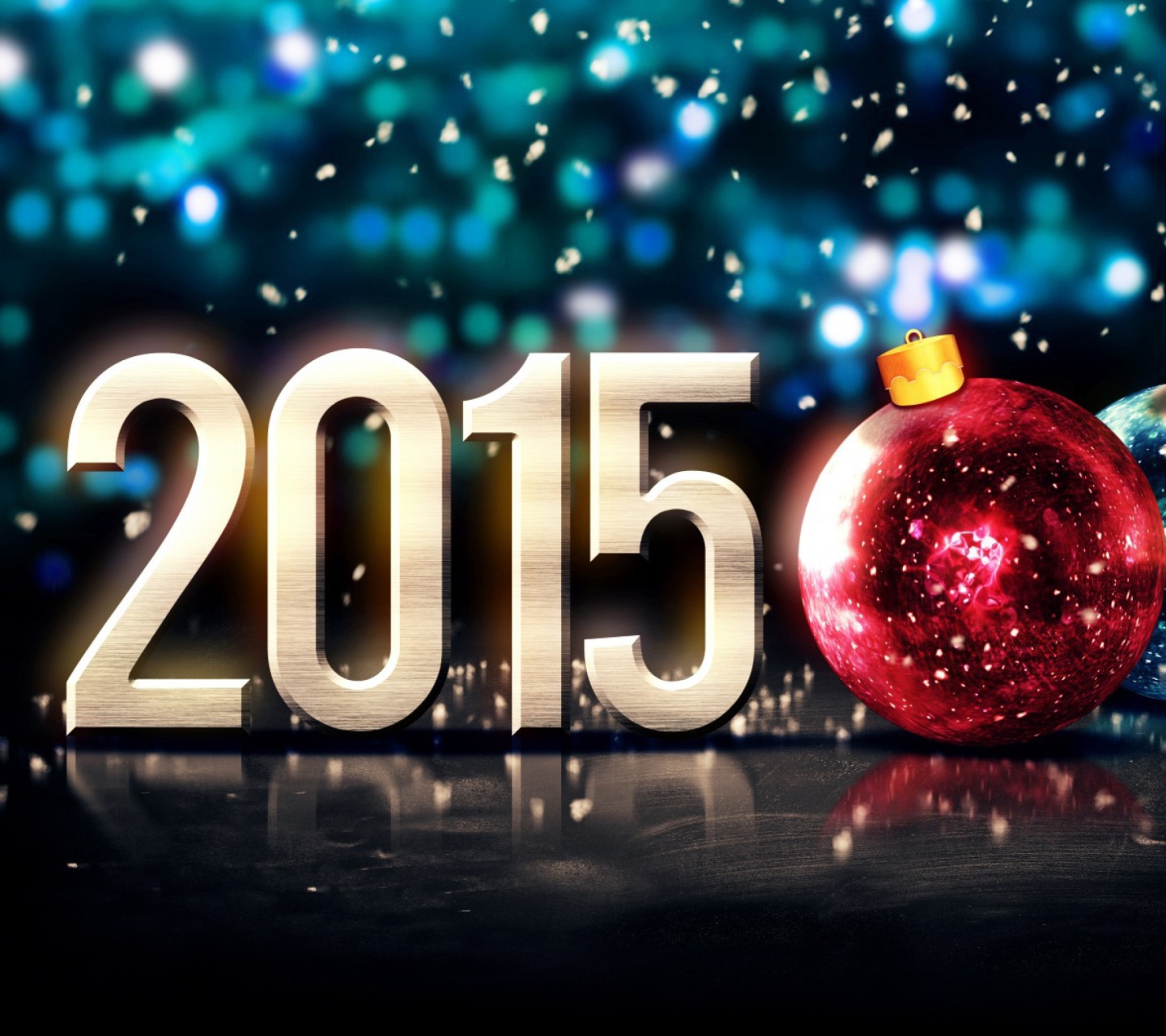 Screenshot №1 pro téma Happy New Year Balls 2015 1440x1280