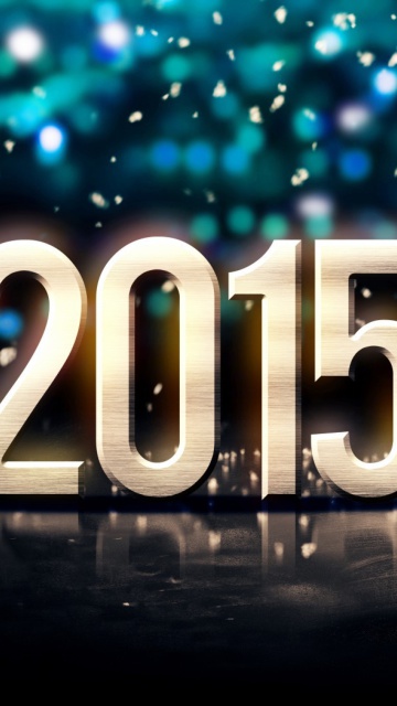 Das Happy New Year Balls 2015 Wallpaper 360x640
