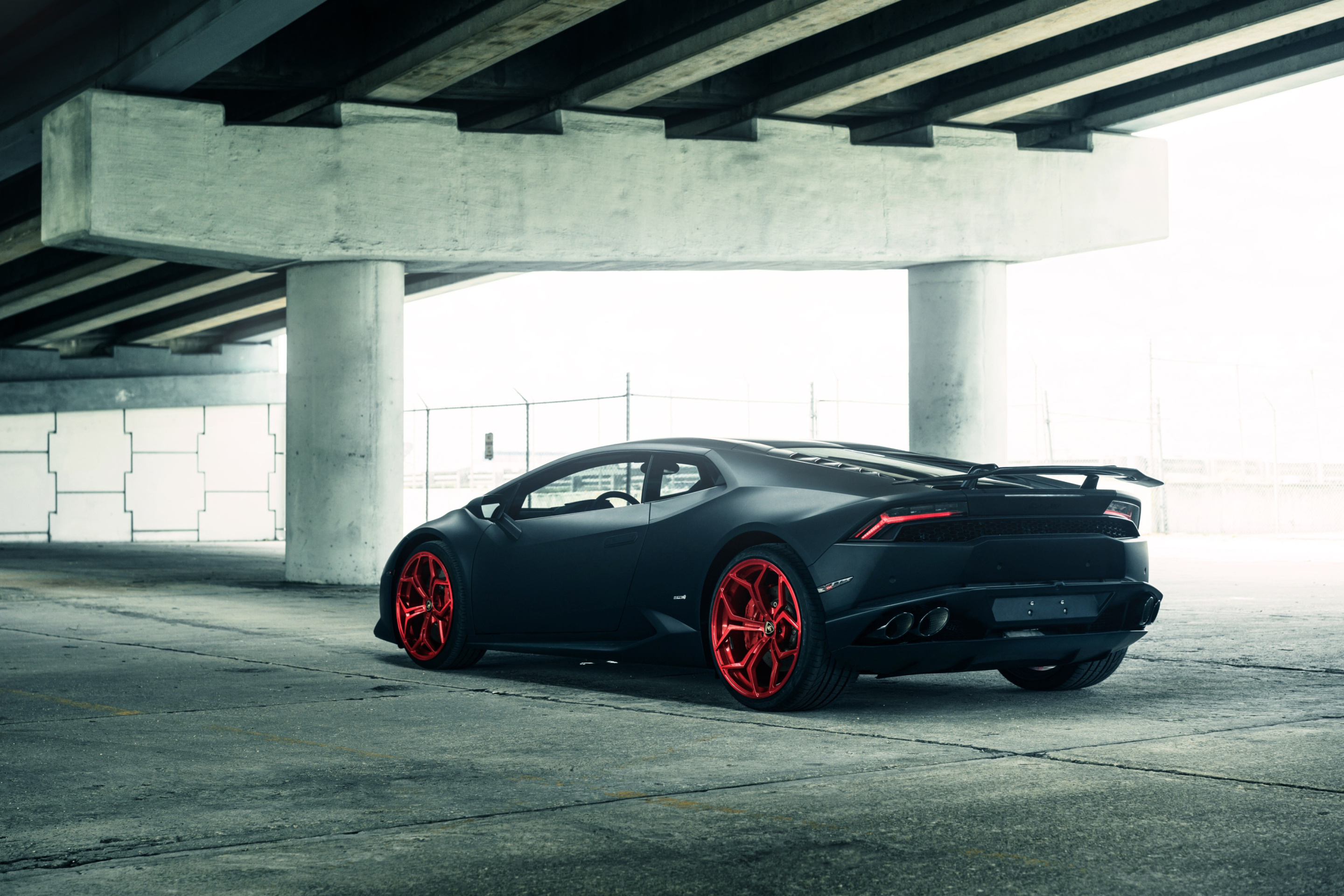 Fondo de pantalla Lamborghini Huracan Black Matte 2880x1920