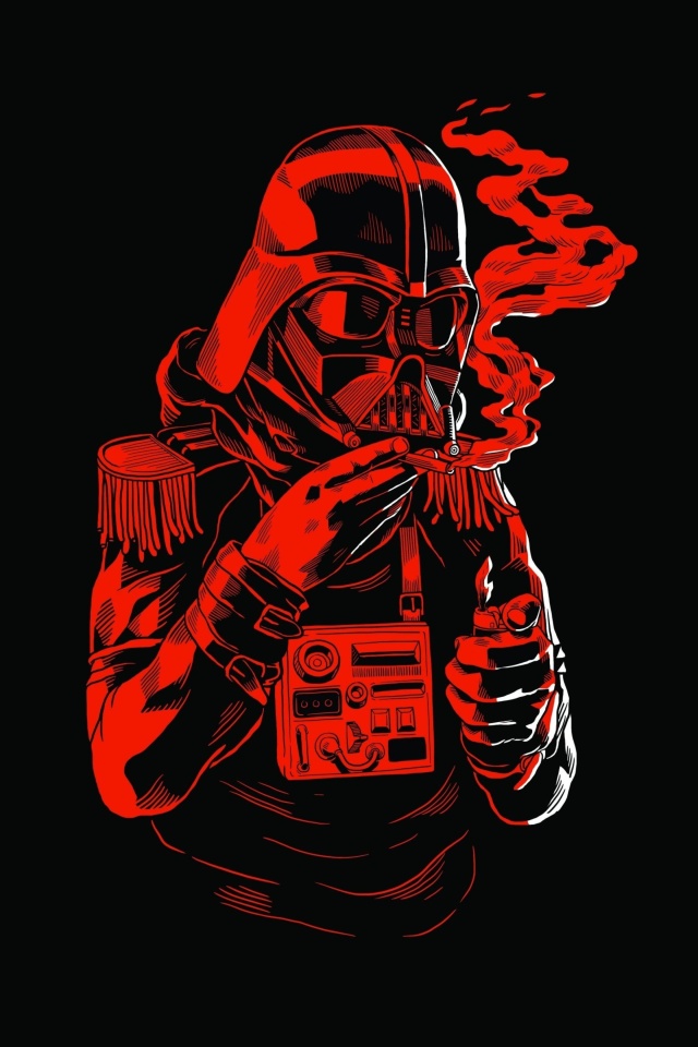 Das Star Wars Smoking Wallpaper 640x960