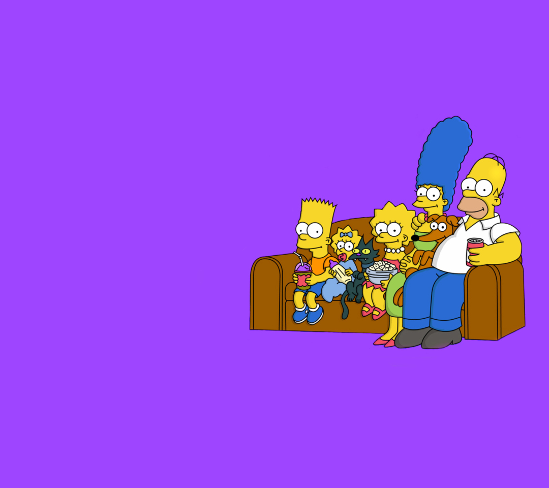 The Simpsons Family wallpaper 1080x960