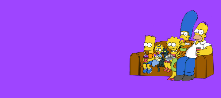 Screenshot №1 pro téma The Simpsons Family 720x320