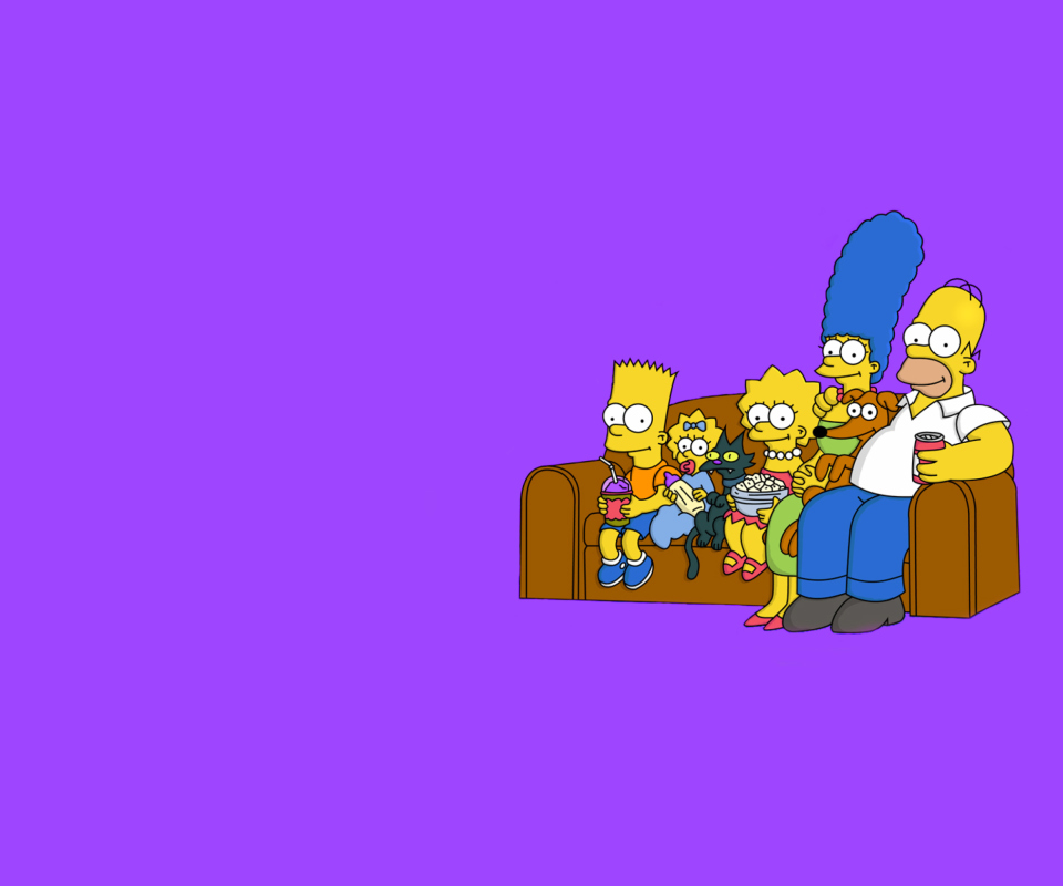 Обои The Simpsons Family 960x800